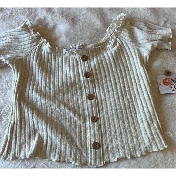 Orange Kiss Matching Off-Shoulder Ribbed Top and Skirt Set Size M - Picture 11 of 13